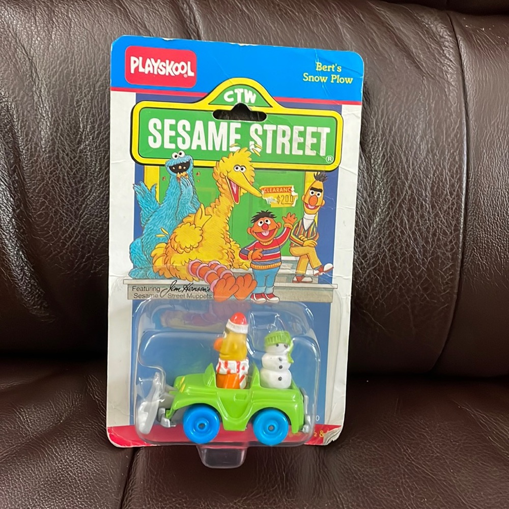 1987 Playskool Sesame Street toy. Bert’s snowplow.